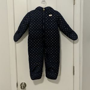 Oshkosh Navy with Gold Dots Bunting